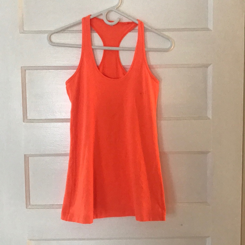 Orange lululemon tank